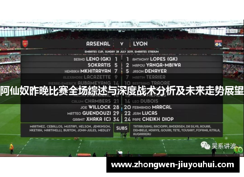 阿仙奴昨晚比赛全场综述与深度战术分析及未来走势展望